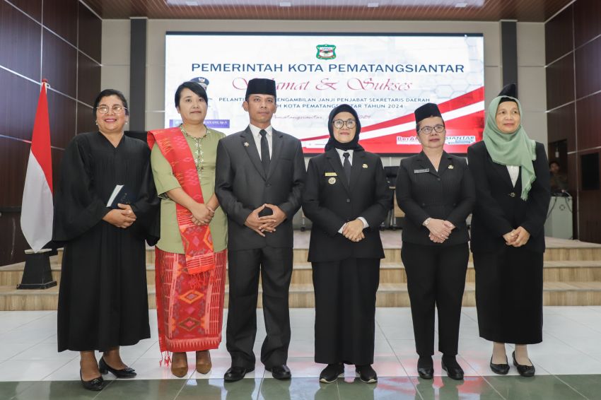 Wali Kota Lantik Junaedi Antonius Sitanggang SSTP MSi menjadi Pj Sekda.