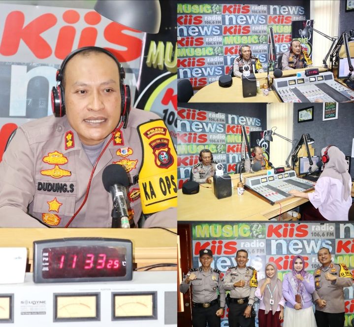 Kapolres Padangsidimpuan hadir di Radio KISS FM