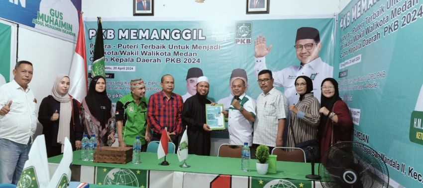 Medan Lebih Baik, Balon Walikota Medan H Sobirin Harahap Daftar Ke DPC PKB Medan