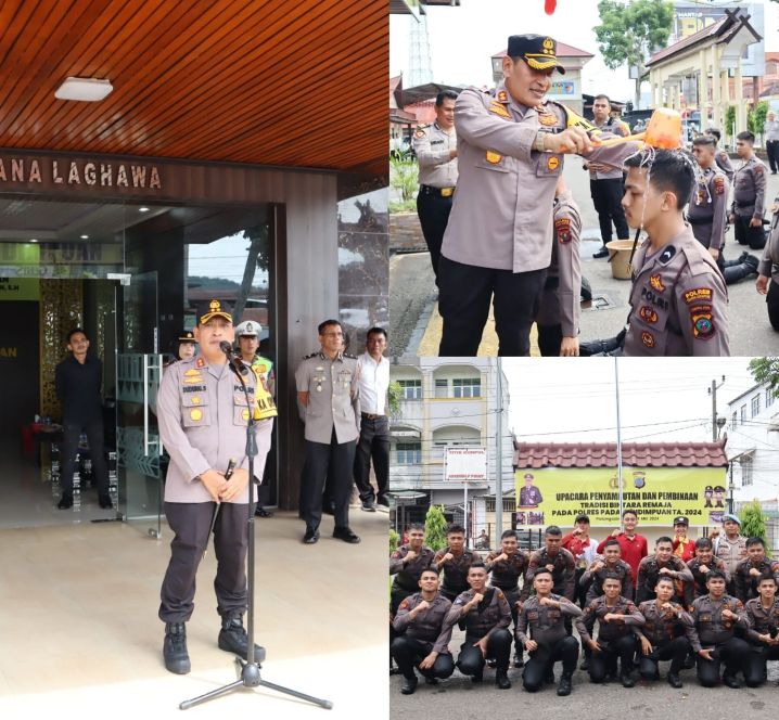 Kapolres Padangsidimpuan AKBP Dudung Setyawan Sambut Bintara Remaja