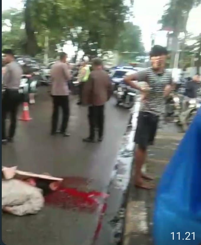 Kecelakaan Laka Lantas Seorang IRT Meninggal Dunia di Jln SM Raja Medan.