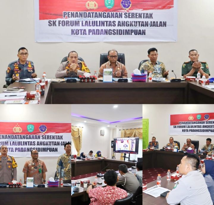 AKBP Dudung Setyawan Hadiri Penandatanganan Serentak Surat Keputusan FLLAJ Melalui Zoom Meeting