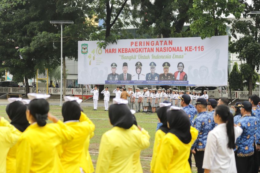 Jajaran Pemko Pematangsiantar menghadiri Upacara peringatan Hari Kebangkitan Nasional (Harkitnas) ke-116 Tahun 2024