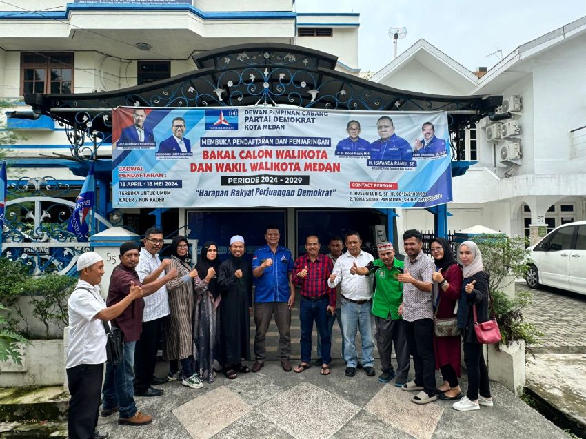 Maju Balon Walikota Medan, Ketua HMTI H Sobirin Harahap Daftar Ke Partai Demokrat, Ini Katanya