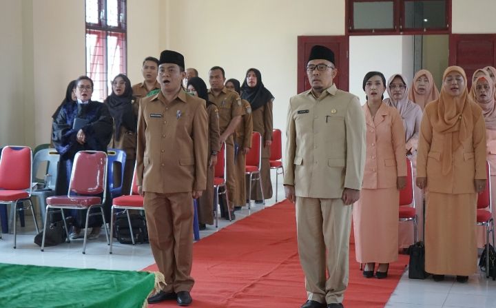 Bupati Asahan Lantik 2 Pejabat Administrator Dinas Dukcapil Asahan