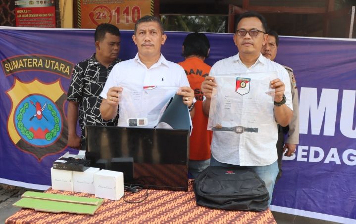 Satreskrim Polsek Teluk Mengkudu Bekuk Terduga Pelaku Curat Ditoko Ponsel