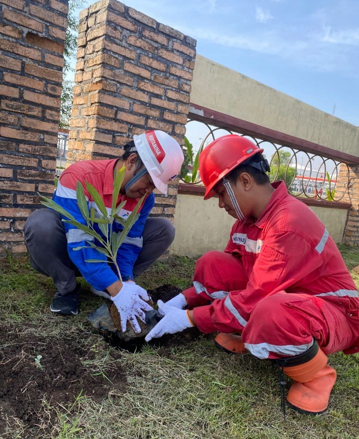 Pertamina Patra Niaga Regional Sumbagut Gelar Aksi Bersih dan Penanaman Mangrove