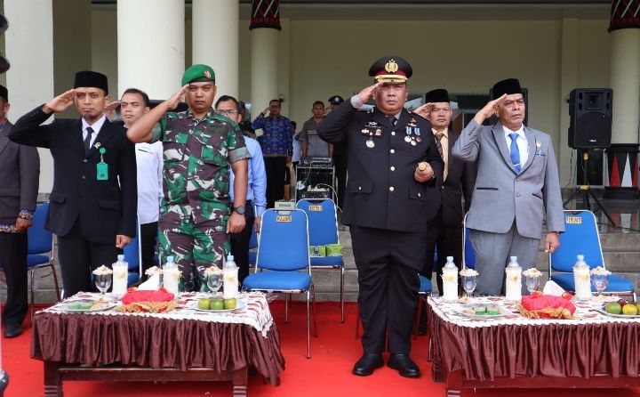 Kapolres Palas Hadiri Upacara Hari Lahir Pancasila di Lapangan SKPD Terpadu