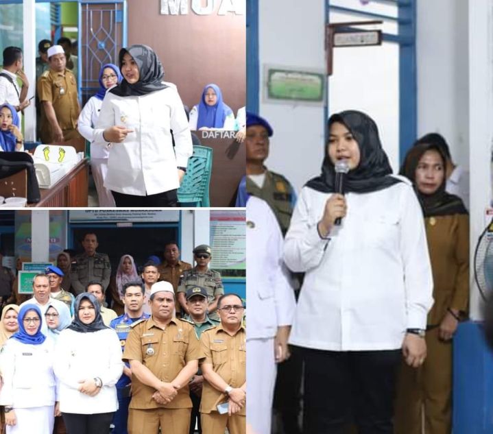 Wabup Atika Nasution Kunjungi Puskesmas Muara Soma Madina, "Biaya Perobatan sudah di Tanggung"