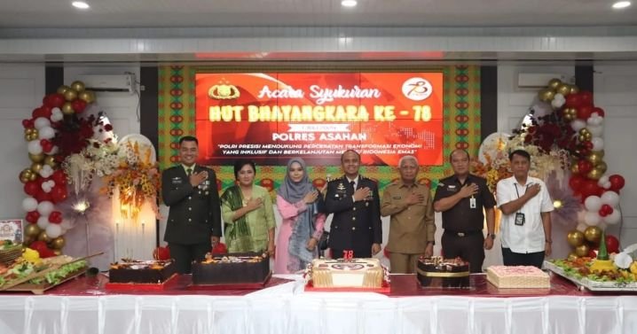 HUT Bhayangkara Ke 78, Polres Asahan Gelar Syukuran