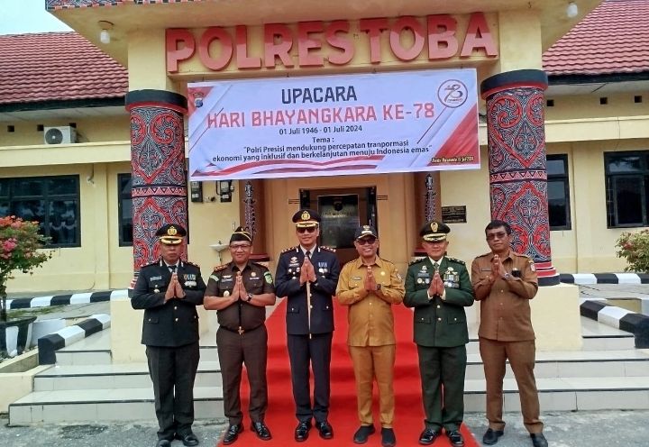 HUT ke-78 Bhayangkara, Bupati Toba Apresiasi Dedikasi Polri Melayani Masyarakat
