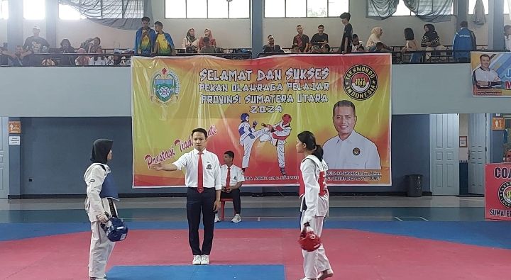 162 Pelajar Ikuti Porprov Sumut ke XIV Cabang Taekwondo, Ini Kata Ketua Pengda TI Sumut Musa Rajekshah