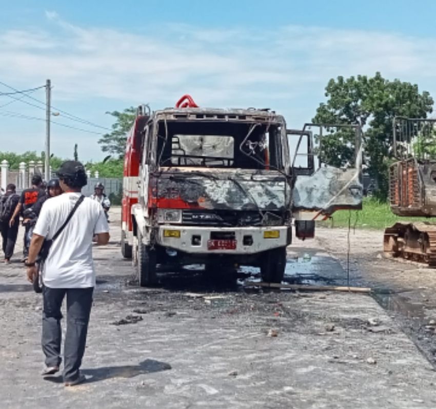 Polisi Selidiki Pelaku Pembakaran Mobil Pemadam di Sampali