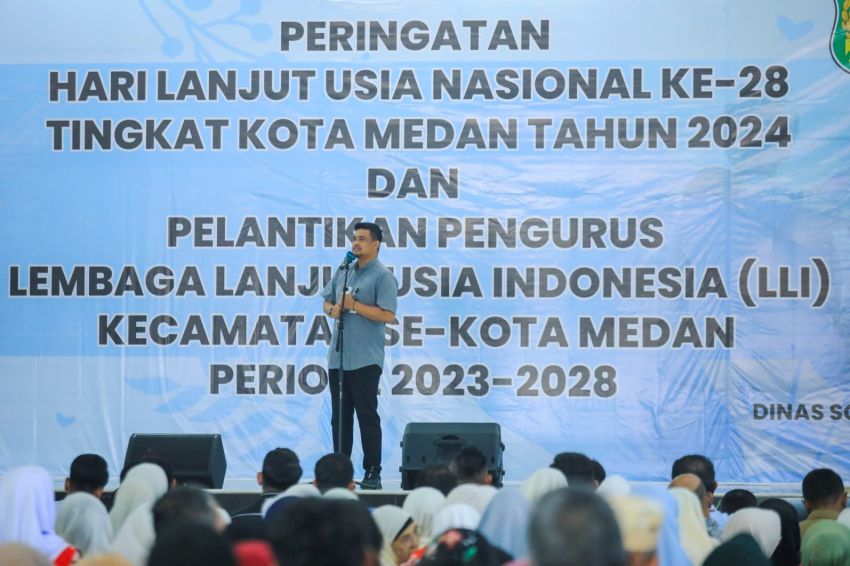 Peringatan HLUN ke -28, Bobby Nasution Berharap LLI Kota Medan Dapat Pastikan Kesehatan dan Produktifitas Lansia Terpenuhi