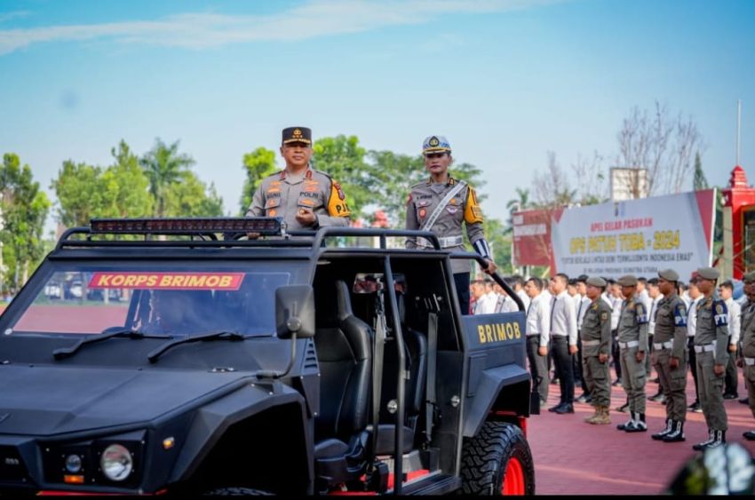 Polda Sumut Kerahkan 1.407 Personel Dalam Operasi Patuh Toba 2024.