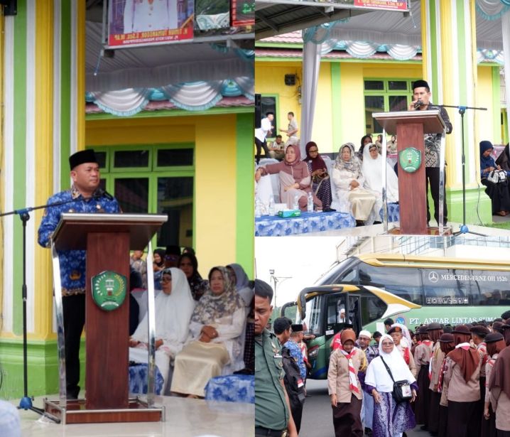 Pj Walikota Timur Tumanggor Sambut Kloter 20 Jama'ah Haji Kota Padangsidimpuan