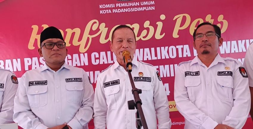 Pendaftaran Paslon Wali Kota Padangsidimpuan Resmi Ditutup, Tiga Paslon Siap Bertarung di Pilkada 2024