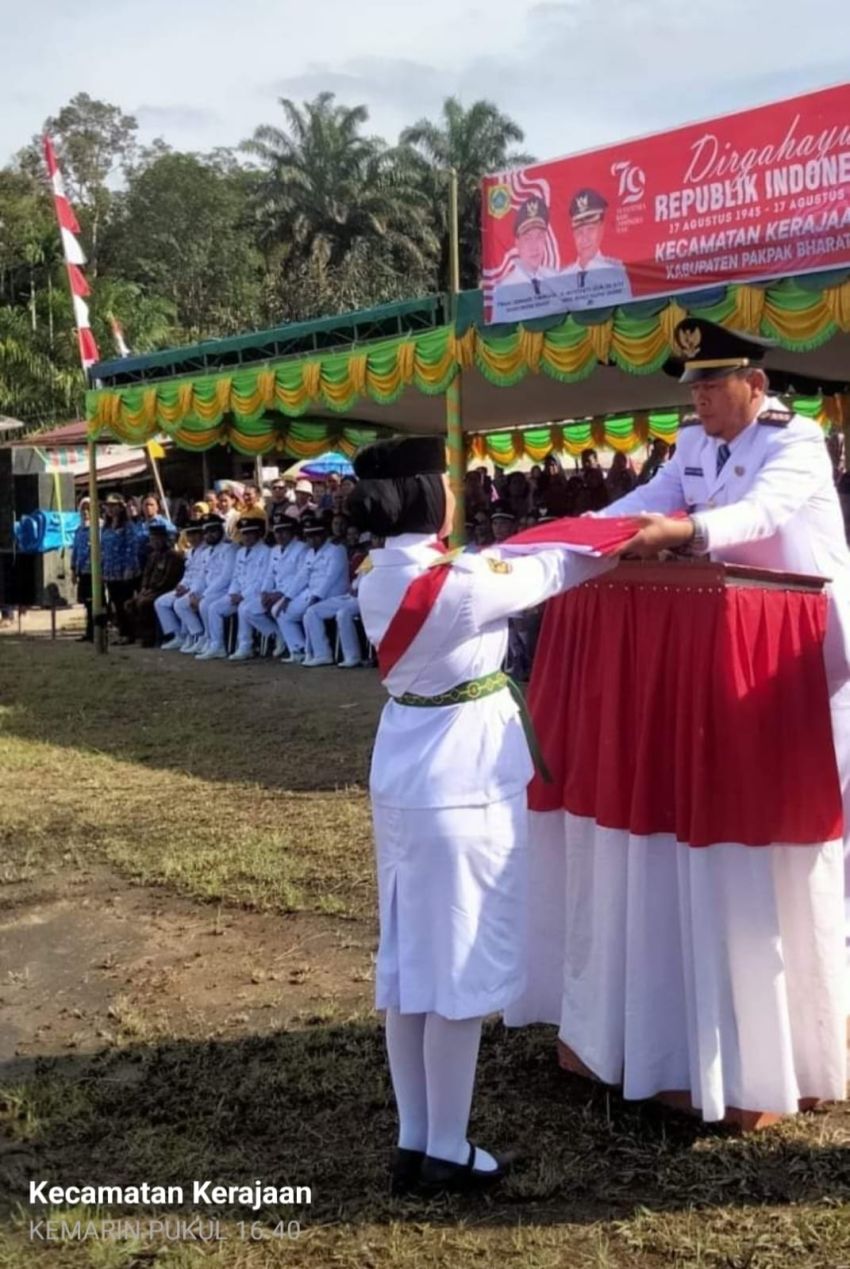 Camat Kerajaan H.Wenta Banurea,ST Jadi Irup HUT RI Ke 79 Tahun 2024