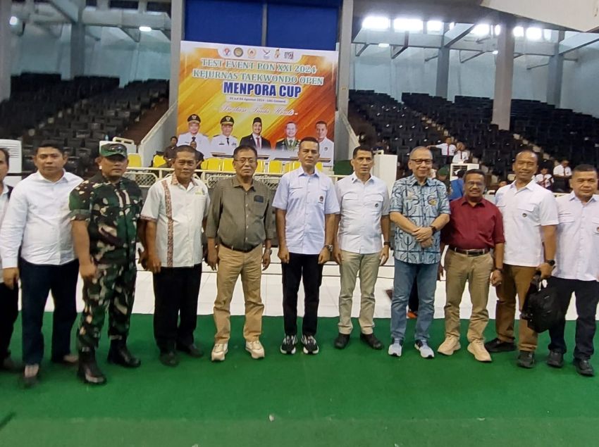 Sekjen PB TI Brigjen TNI Robertus Donatius Resmi Buka Test Event Taekwondo Indonesia Piala Mempora