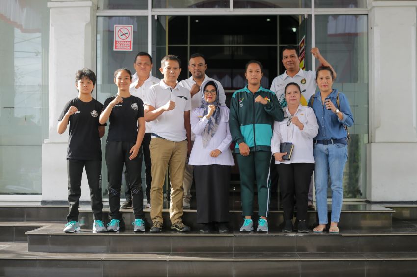 Wali Kota menerima audiensi atlet Taekwondo dari Rahmat Taekwondo Academy (RTA) yang akan berlaga di PON XXI Tahun 2024 Aceh-Sumut