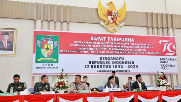 Bupati Simalungun dan Forkopimda Hadiri Rapat Paripurna DPRD,