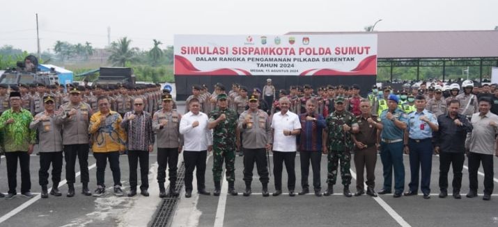 Gelar Sispamkota Polda Sumut Jamin Keamanan Pilkada 2024