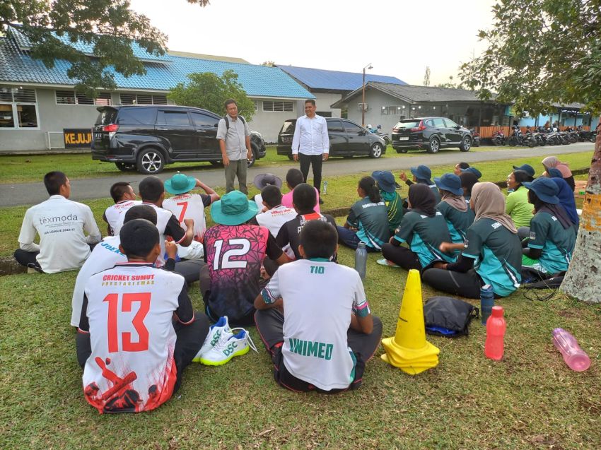 Pengprov PCI Sumut Beri Semangat Atlet Cricket Agar Menang di PON XXI