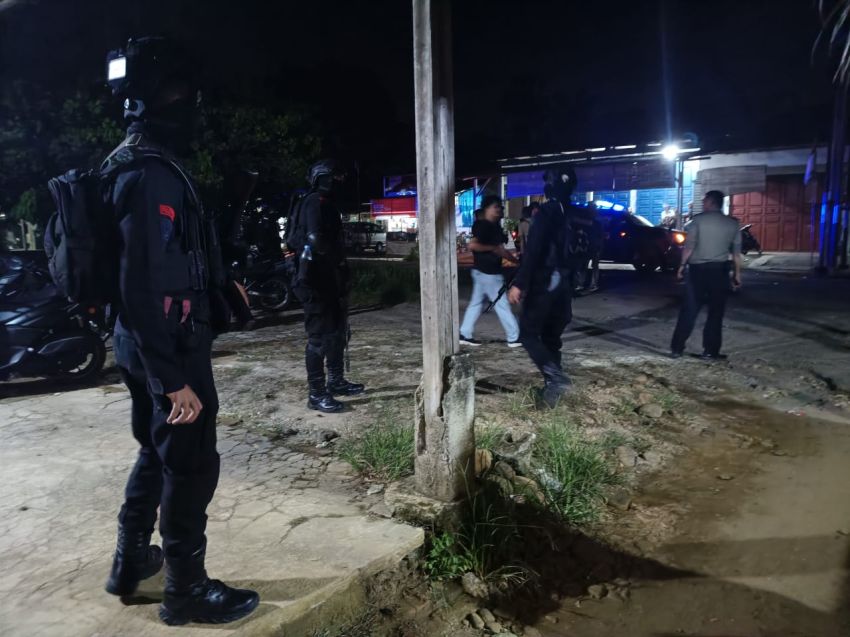 Tim Gabungan Seser Diduga Lokasi Judi Viral di Medsos