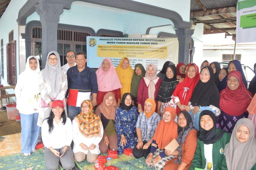 Tim Pengabdian Masyarakat Program Studi TPB FP USU Dampingi Kelompok Wanita Tani (KWT) Purnama Sari Binjai