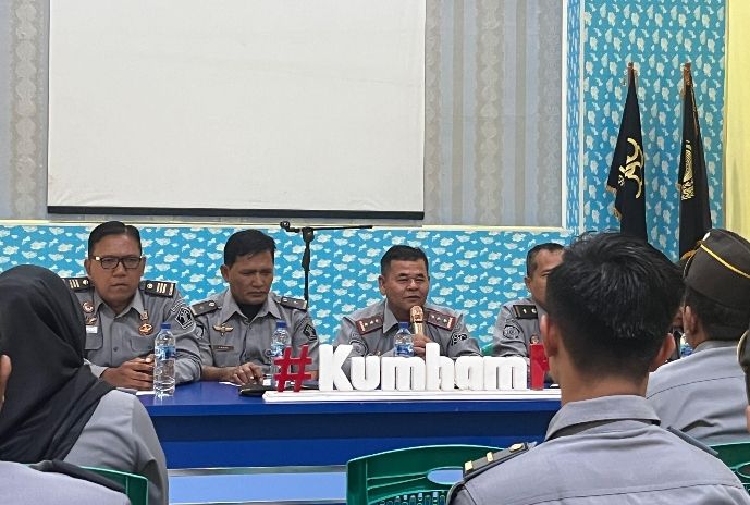 Kalapas Kelas IIB Padangsidimpuan Kemenkumham Sumut Tekankan Pentingnya Menjaga Kebersamaan