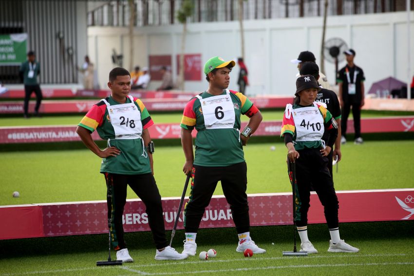 Tekuk Sulsel 18 Poin, Gateball Sumut Tancapkan Satu Kaki di Semifinal Beregu Campuran