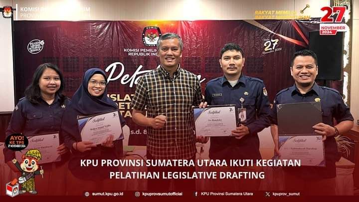 KPU Sumut Ikuti Pelatihan Legislative Drafting