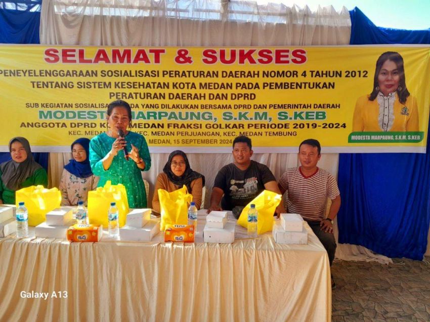 Modesta Marpaung SKM Berikan Pemahaman Terkait Program UHC JKMB