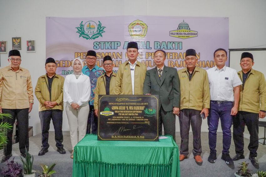 STKIP Amal Bakti Resmikan Gedung Kuliah H. Musa Rajekshah, Ini Harapan PAB dan Ijeck