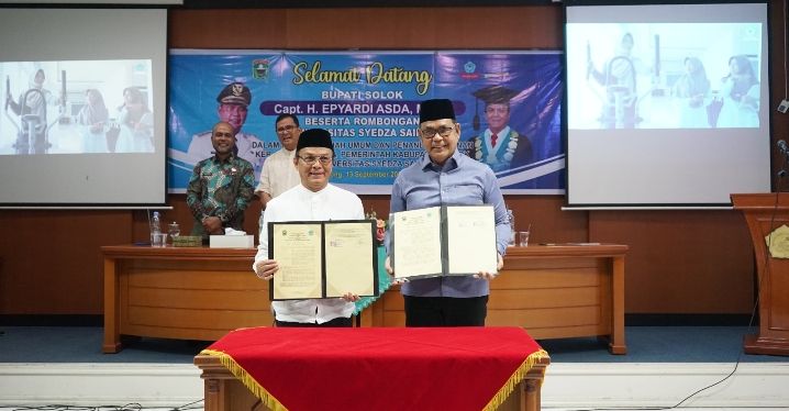 Bupati Solok sampaikan Kuliah Umum dan MoU Antara Pemerintah Kabupaten Solok dengan Universitas Syedza Saintika