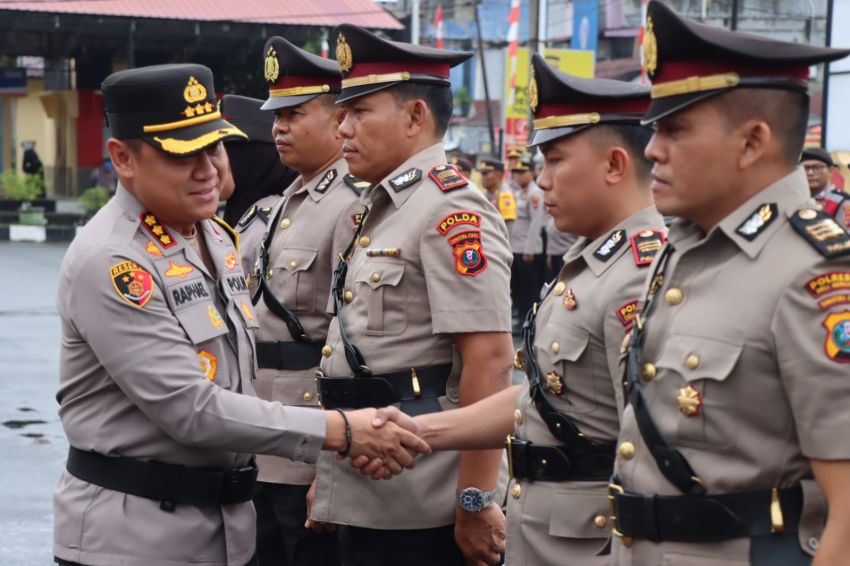 Kapolresta Deli Serdang Pimpin Sertijab Kasat Binmas Dan 4 Kapolsek Jajaran Polresta Deli Serdang