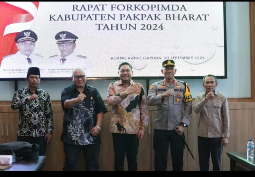KPU Bersama Forkopimda Pakpak Bharat Gelar Rapat
