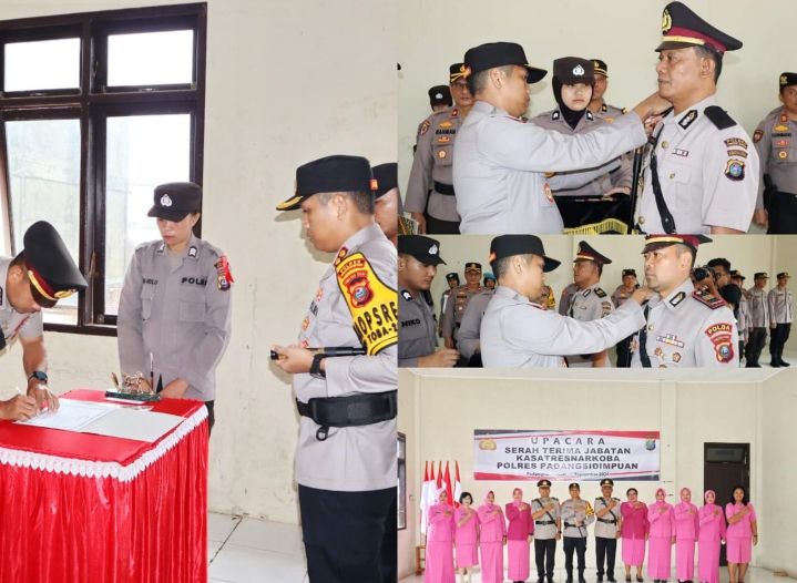 Sertijab Kasat Res Narkoba Polres Padangsidimpuan Berlangsung Khidmat,