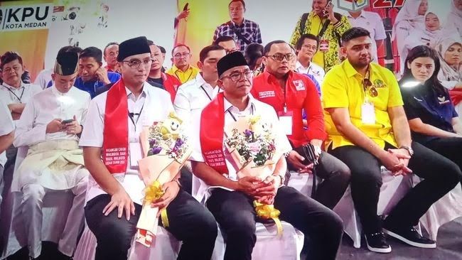 Pilkada Medan 2024 Pasangan Rico-Zaki Daftar Pilkada Medan 2024 ke KPU
