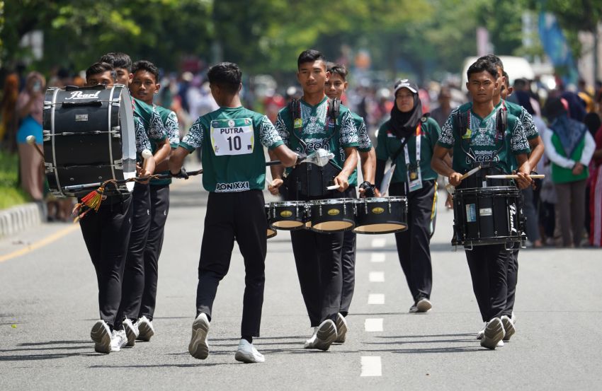 Delapan Tim Drumband Bersaing Ketat di Lintasan Arteri Batang Kuis, Lokasi UPP Nomor LKKB Ditetapkan di GOR Disporasu