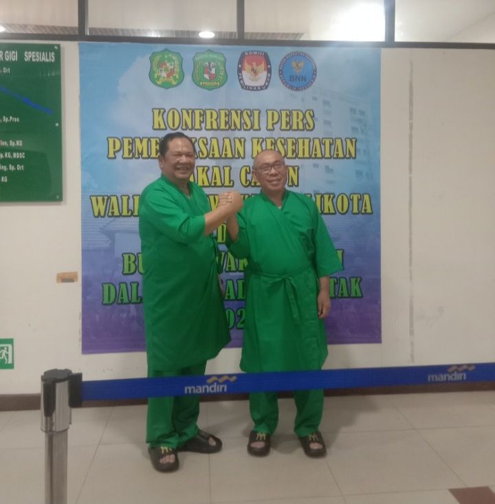 Paslon Pilkada P Sidimpuan Irsan Efendi - Ali Muda Siregar Jalani Medical Chek-Up di RSU Pirngadi Medan