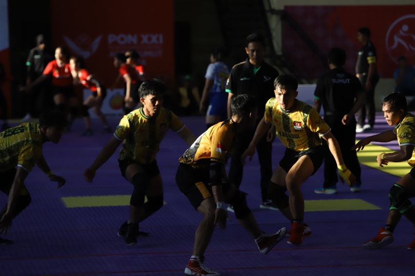 Kabaddi Putra Sumut Tumbangkan Lampung di Seven For Five