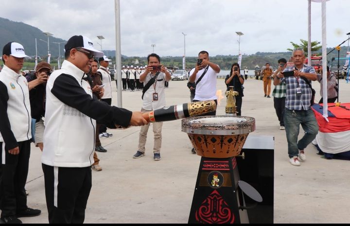 Nyala Api Obor PON XXI Aceh-Sumut, Simbol Menyala Semangat Warga Toba