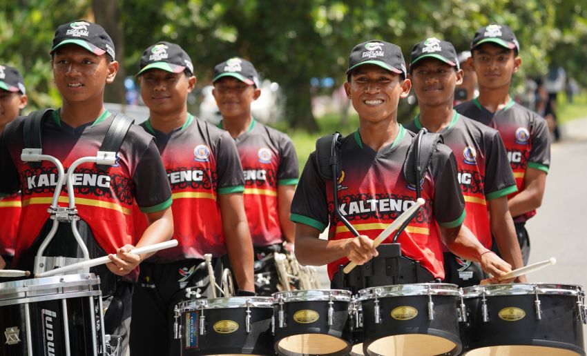 Nomor LKKB Asa Terakhir Kontingen Kalimantan Tengah Bawa Pulang Medali dari Cabor Drumband