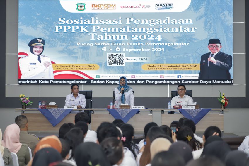 Wali Kota menghadiri acara Sosialisasi PPPK Pematangsiantar Tahun 2024