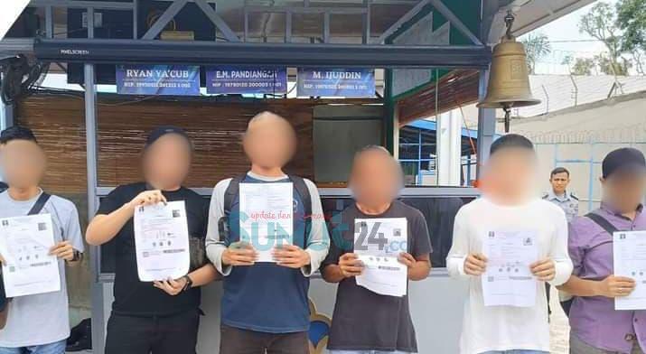 Melalui Pembebasan Bersyarat, 6 Orang Warga Binaan Lapas Padangsidimpuan Menghirup Udara di Luar