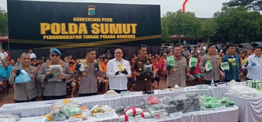 Berantas Narkoba, Timsus Polda Sumut Hadiahi Timah Panas 28 Tersangka, Ratusan Kg Sabu dan Puluhan Ribu Ekstasi Disita