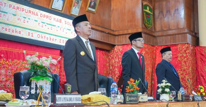 Rapat Paripurna Dalam Rangka Pengucapan Sumpah / Janji Wakil DPRD Kabupaten Solok Masa Jabatan 2024 - 2029