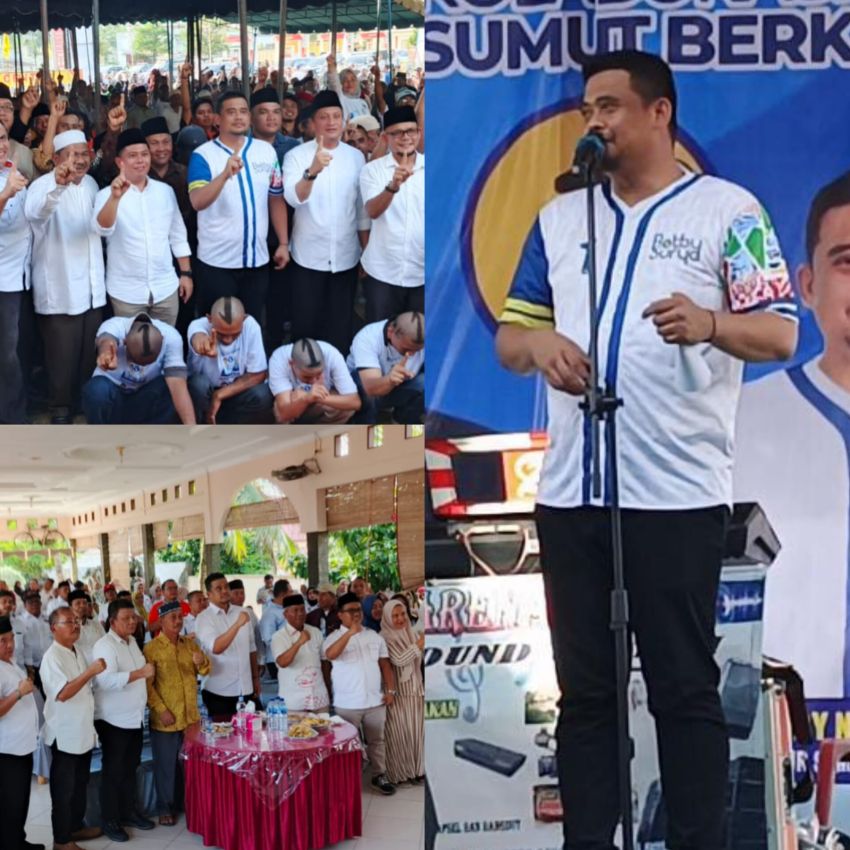 Kawal Pembangunan Sumut, Bobby Nasution Siap Berkantor 3 Bulan di Tabagsel Jika Terpilih Jadi Gubernur Sumatera Utara 2024.