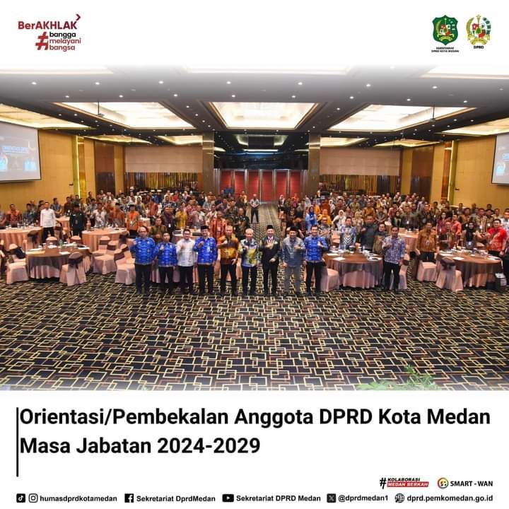 Anggota DPRD Medan Ikuti Pembekalan/Orientasi Jabatan